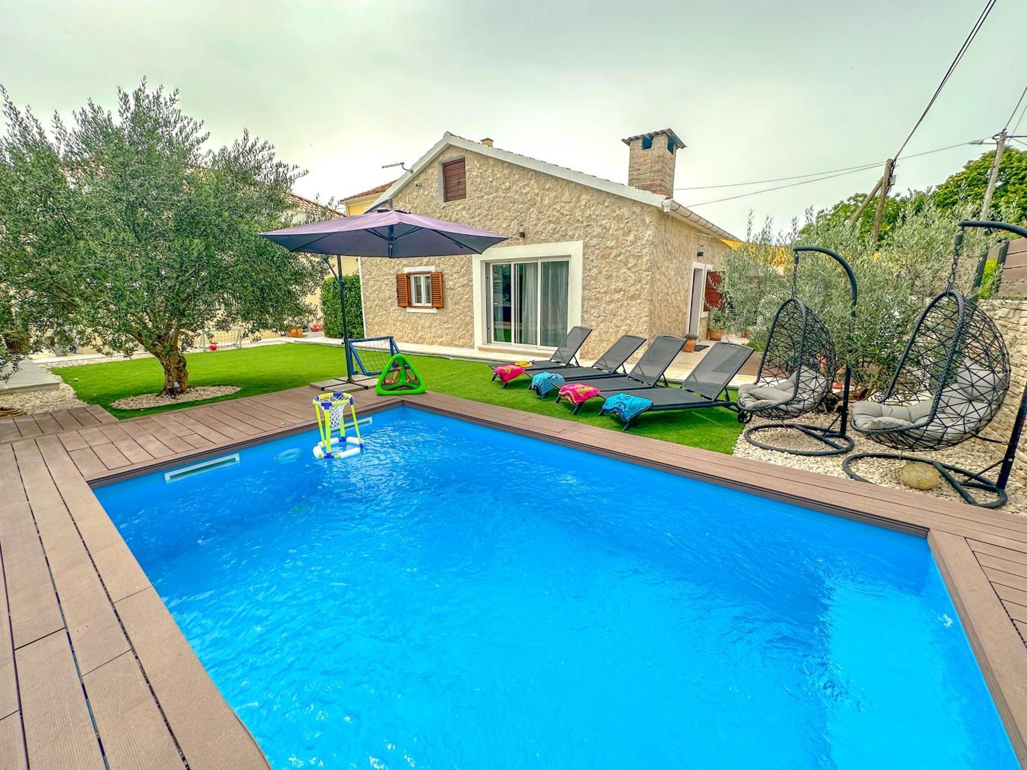 Mustra House Zadar - Private Pool & Sauna Zewnętrze zdjęcie