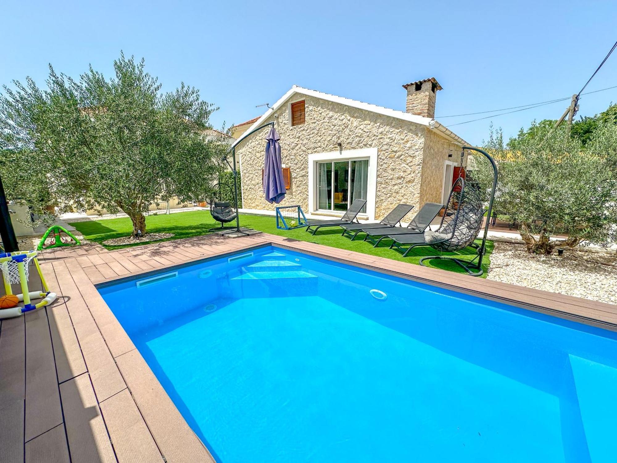 Mustra House Zadar - Private Pool & Sauna Zewnętrze zdjęcie